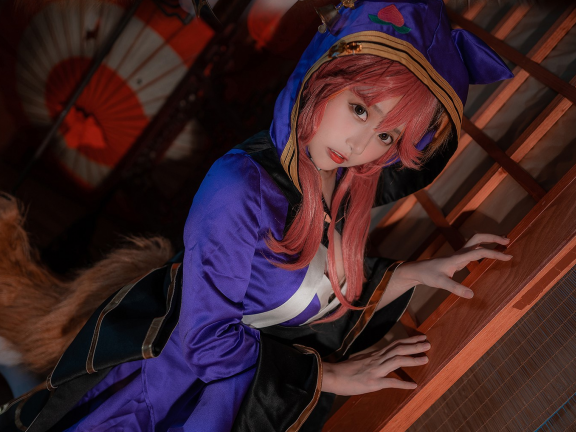 凛子酱cos玉藻前忠犬写真图片欣赏，凛子酱个人介绍
